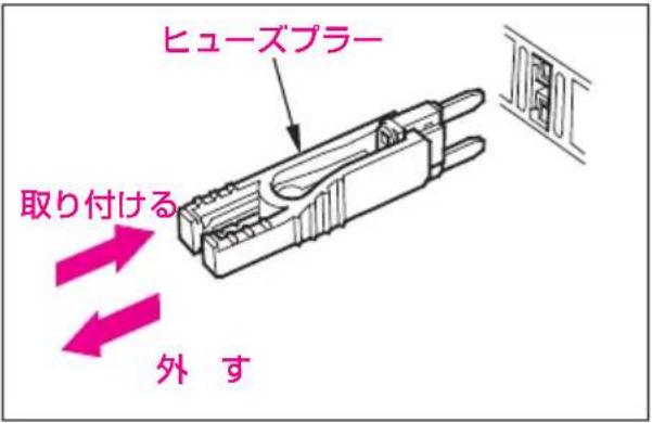 ヒューズプラー 取り付ける 外 す