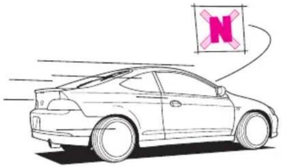 Honda Integra Type S (2005) - 走行しているとき。 停車しているとき。 - 1