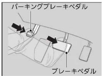 パーキングブレーキペダル ブレーキペダル