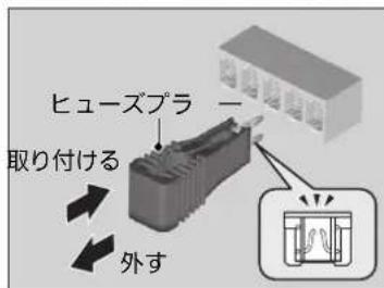 ヒューズプラ 取り付ける 外す