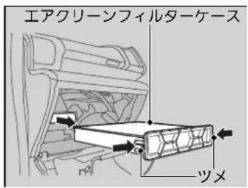 エアクリーンフィルターケース ツメ