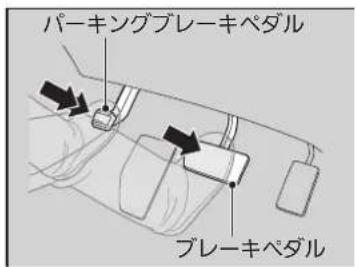 パーキングブレーキペダル ブレーキペダル