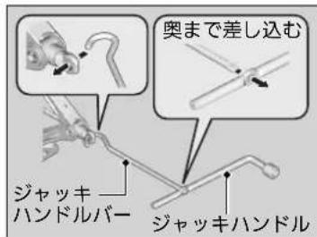 奥まで差し込む ジャッキ ハンドルバー ジャッキハンドル