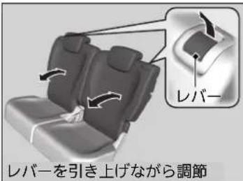 レバー レバーを引き上げながら調節