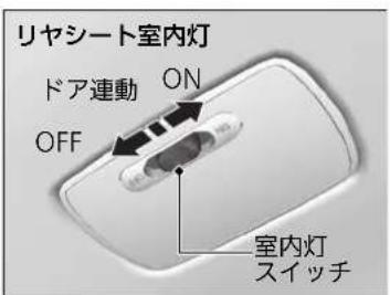 リヤシート室内灯 ドア連動 ON OFF 室内灯 スイッチ