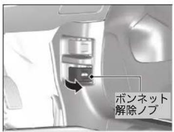 ボンネット 解除ノブ