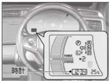 時計 12:34 25s