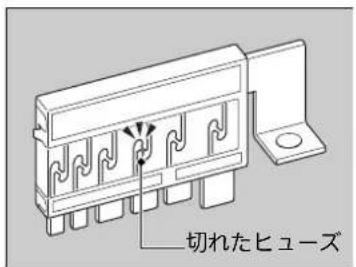 切れたヒューズ