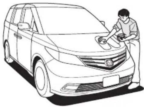 Honda Elysion (2009) - - ワックスをかけるとき - 樹脂塗装部品 - 1