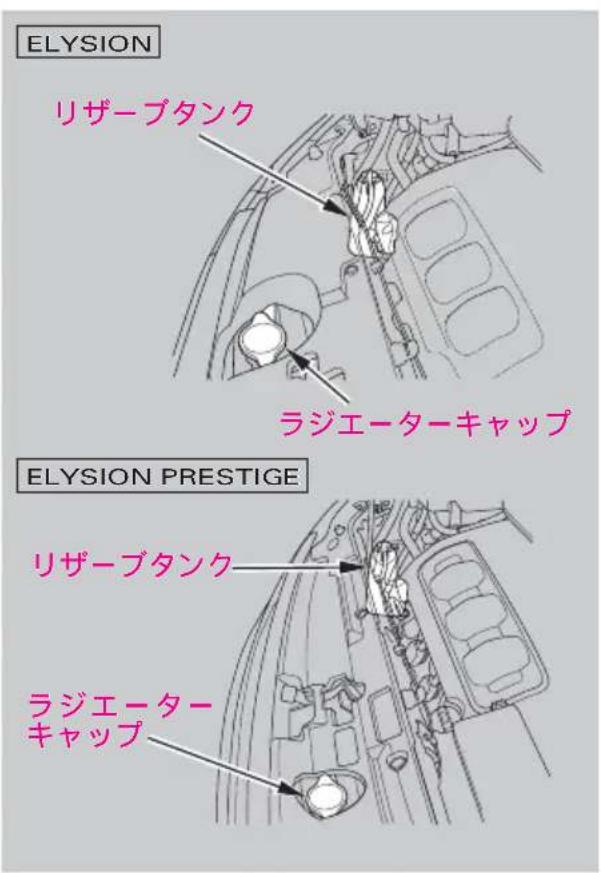ELYSION リザーブタンク ラジエーターキャップ ELYSION PRESTIGE リザーブタンク ラジエーターキャップ