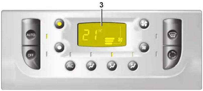 3 21℃ AUTO OFF AC