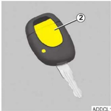 RENAULT Thalia (2009) - KL'ÚČE / RÁDIOFREKVENČNÉ DIAL'KOVÉ OVLÁDANIE: všeobecné informácie - 2