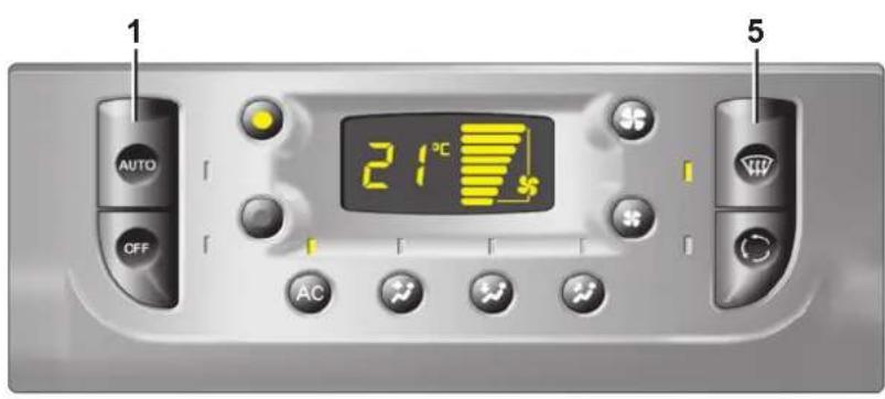 1 AUTO OFF 21°C 5
