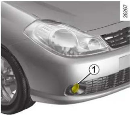 RENAULT Thalia (2009) - PREDNÉ HMLOVÉ SVETLO: výmena žiaroviek - 1