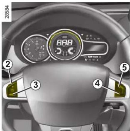 RENAULT Megane Grandtour (2009) - TEMPOMAT - OBMEDZOVAČ RÝCHLOSTI: funkcia obmedzovača (1/3) - 2