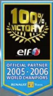 100% VICTORY eIF OFFICIAL PARTNER 2005 - 2006 WORLD CHAMPIONS RENAUT Team