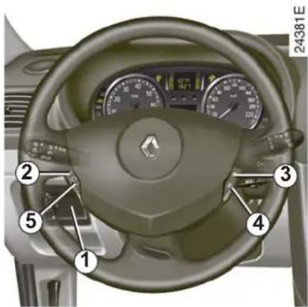 RENAULT Clio Campus Storia (2009) - TEMPOMAT - OBMEDZOVAČ RÝCHLOSTI: funkcia tempomatu (4/4) - 1