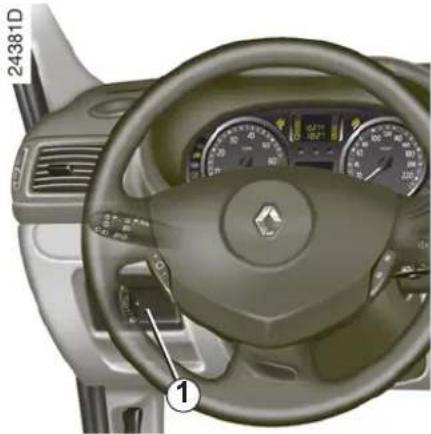 RENAULT Clio Campus Storia (2009) - TEMPOMAT - OBMEDZOVAČ RÝCHLOSTI: funkcia obmedzovača (2/3) - 1