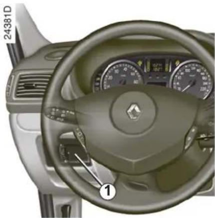 RENAULT Clio Campus Storia (2009) - TEMPOMAT - OBMEDZOVAČ RÝCHLOSTI: funkcia obmedzovača (1/3) - 1