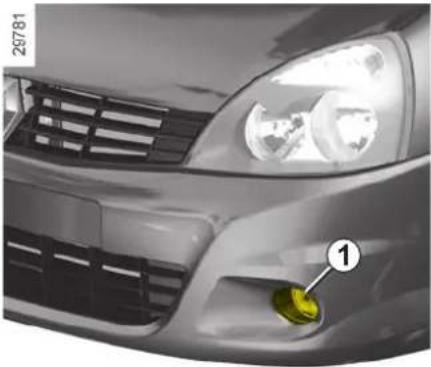 RENAULT Clio Campus Storia (2009) - PREDNÉ HMLOVÉ SVETLÁ: výmena žiaroviek - 1