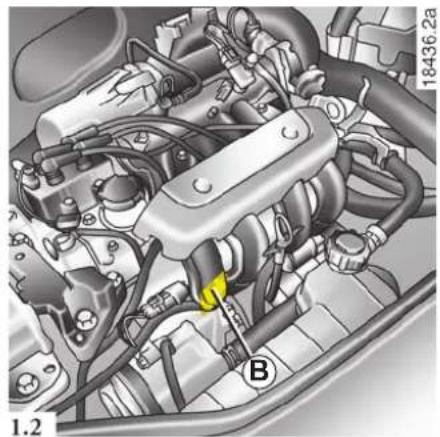 RENAULT Clio Campus Storia (2009) - Typový štítok motora alebo nálepka motora B - 1
