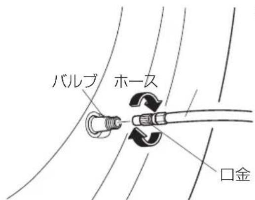 バルブ ホース 口金