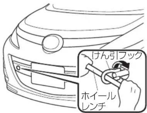 けん引フック ホイール レンチ