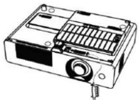 PANASONIC PT-LX26E - Postavljanje poklopca sočiva - 1