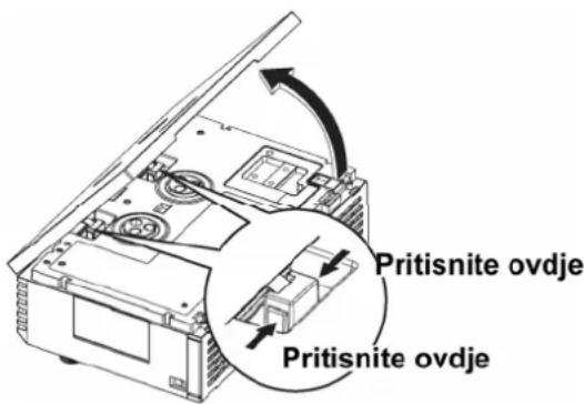 PANASONIC PT-AE1000E - Otvaranje gornjg poklopca - 1