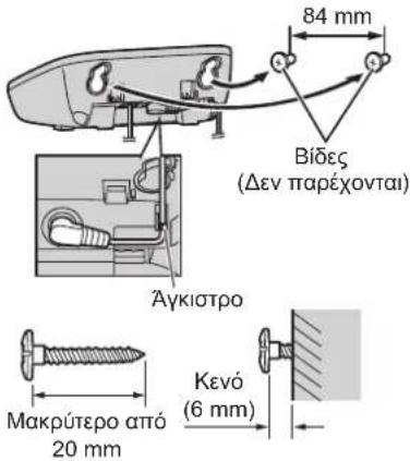 84 mm Bídeç (Dev παρέχονται) Äγκιστρο Μακρύτερο από 20 mm Κενό (6 mm)