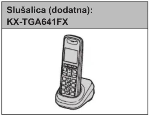 Slušalica (dodatna): KX-TGA641FX