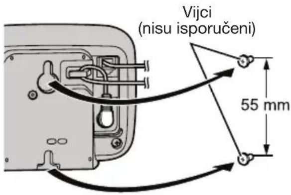 Vijci (nisu isporučeni) 55 mm
