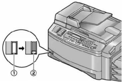 PANASONIC KX-FLB853FX - Provjeravanje preostale količine papira za ispis - 1