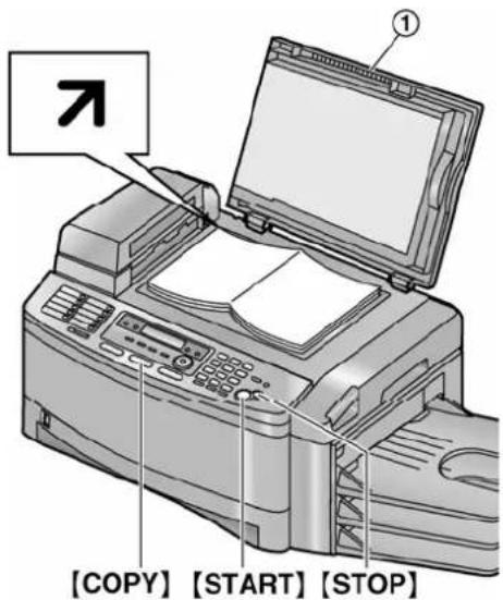 PANASONIC KX-FLB853FX - Uporabom staklene ploče skenera - 1