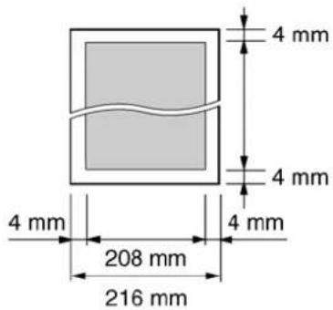 4 mm 4 mm 4 mm 208 mm 216 mm 4 mm