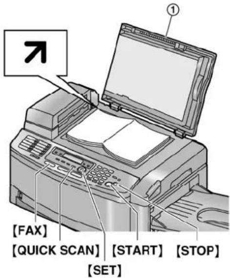 PANASONIC KX-FLB853FX - Uporaba staklene ploče skenera - 1