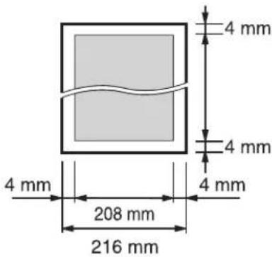 4 mm 4 mm 4 mm 208 mm 216 mm