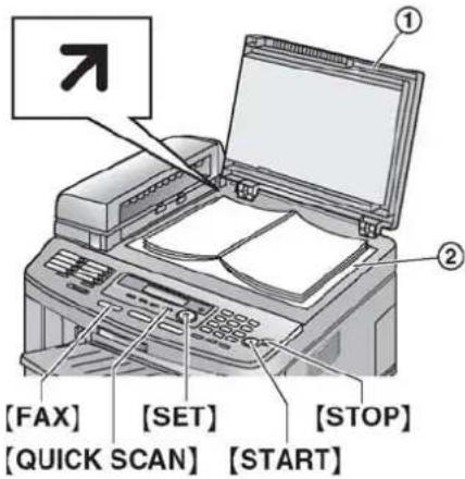 PANASONIC KX-FLB803FX - Uporaba staklene ploče skenera - 1