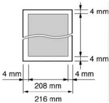 4 mm 4 mm 4 mm 208 mm 216 mm 4 mm