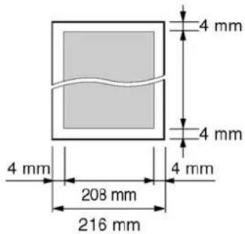 4 mm 4 mm 4 mm 208 mm 216 mm