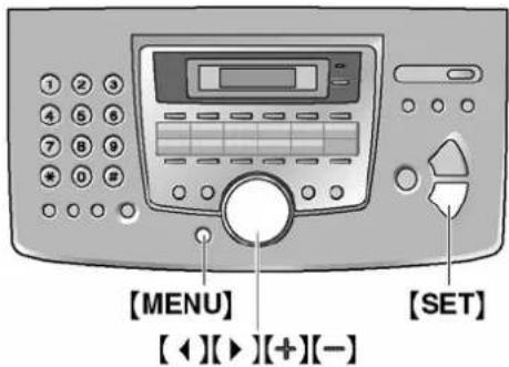 [MENU] [←][→][+][-] [SET]