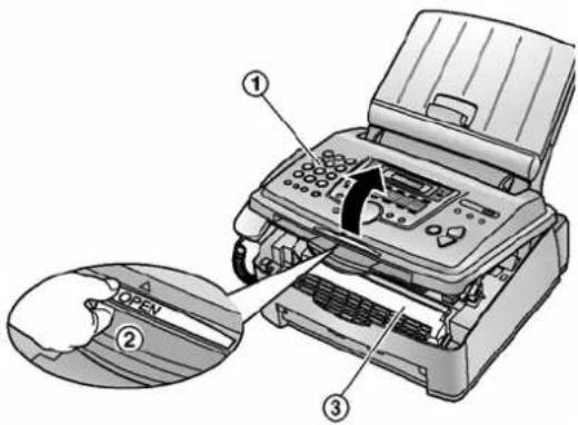 PANASONIC KX-FLM653FX - Kada se papir za ispis zgužvao blizini bubanj i toner jedinice - 1