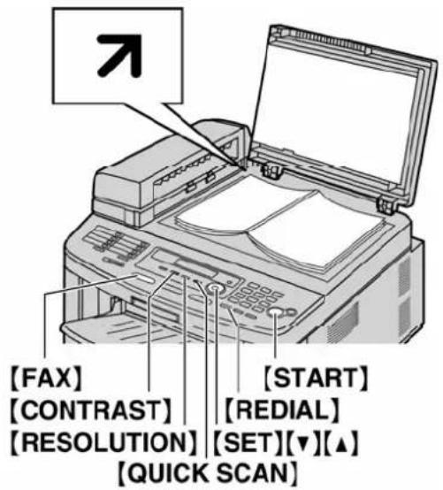 PANASONIC KX-FLB883FX - Uporaba stakla skenera - 1