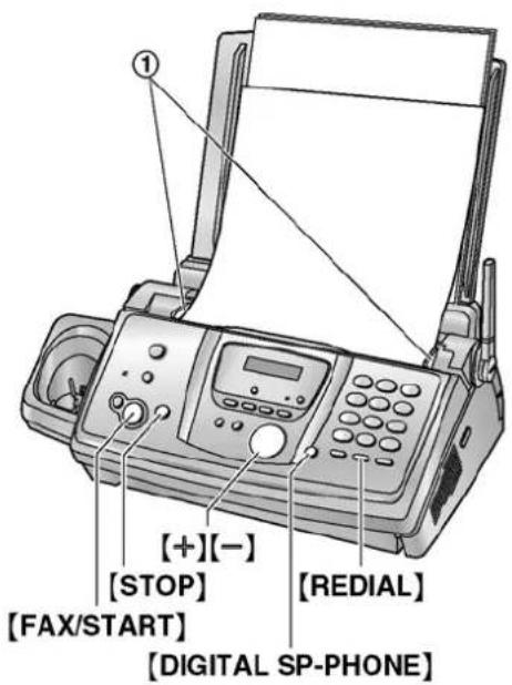 [+](-) [STOP] [FAX/START] [DIGITAL SP-PHONE] [REDIAL]