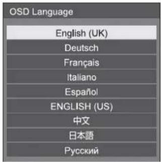 PANASONIC TH-98LQ70LW - Select the language with ▲▼ and press . - 1