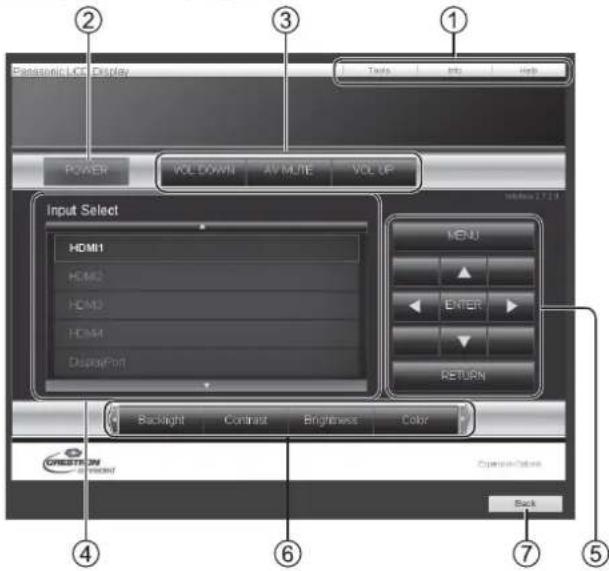 PANASONIC TH-98LQ70LW - Crestron Connected™ page - 1