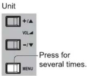 PANASONIC TH-98LQ70LW - Display the menu screen. - 2