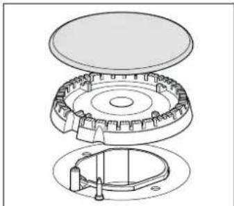 Profilo OA26H6110D - Gas burners - 2