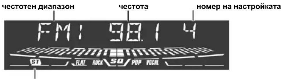 PANASONIC CQ-C3405U - Дисплей за радио режим - 1