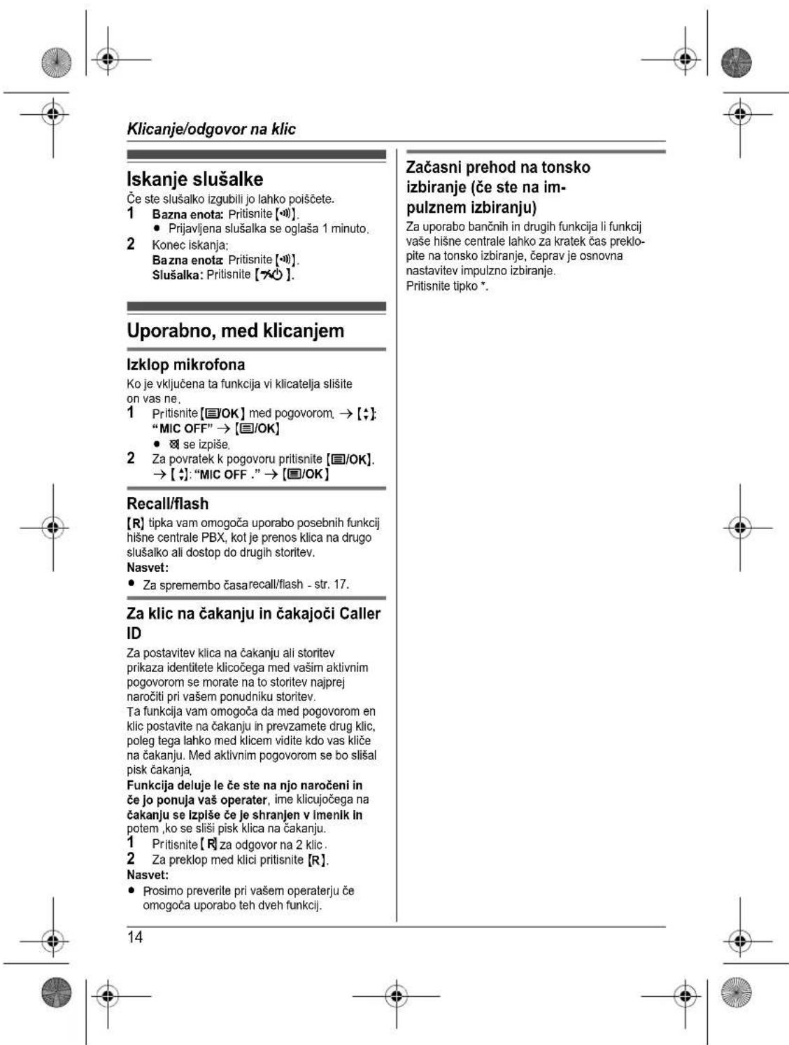 PANASONIC KX-TG1911PD - Glasnost zvonenja - 10